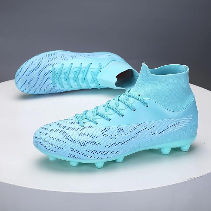 Soccer Cleats for Mens Womens Football Shoes Turf Soccer Shoes Indoor/Outdoor High-top Football