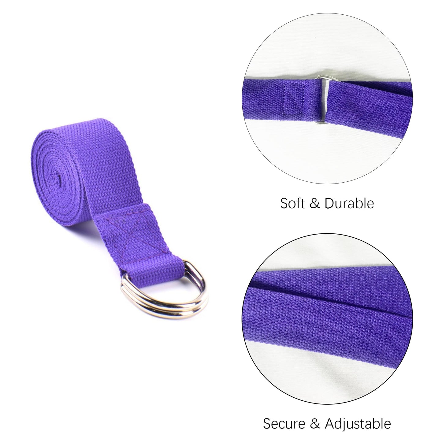 SAMTKA 2 Yoga Blocks Supportive Accessories including 2 Knee Pads, 2 With Strap To Put Less Weight