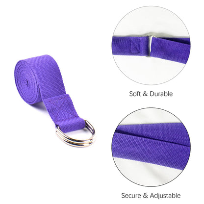 SAMTKA 2 Yoga Blocks Supportive Accessories including 2 Knee Pads, 2 With Strap To Put Less Weight