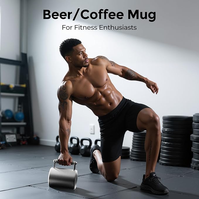 Coffee Mug 22LB,400ML,Dumbbell 10KG,beer mug,Overweight Dumbbell Fitness Sports Water Cup,Gym