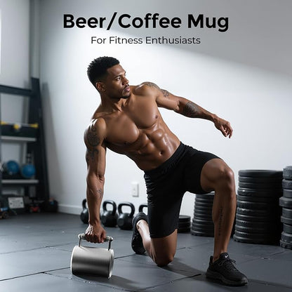 Coffee Mug 22LB,400ML,Dumbbell 10KG,beer mug,Overweight Dumbbell Fitness Sports Water Cup,Gym