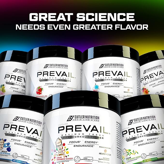 Prevail Pre Workout Powder with Nootropics: Pre Workout for Men and Women, Cutting Edge Energy and