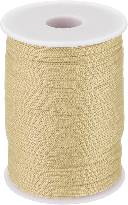 MECCANIXITY 1/12 Inch Polypropylene Rope Braided Ropes, 328ft Nylon Rope Hollow Utility Cord for