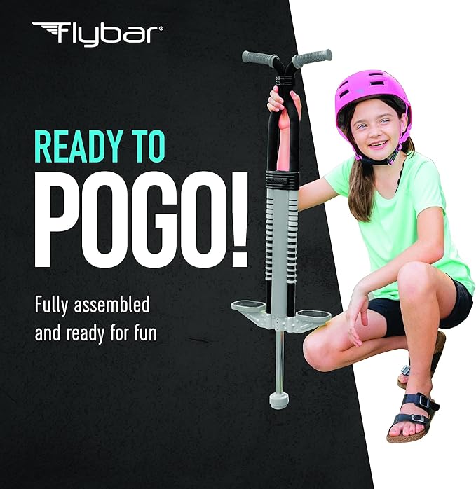 Flybar Master Pogo Stick for Kids Ages 9+, 80–160 lbs – Easy Grip Handles – Active Exercise Toy for