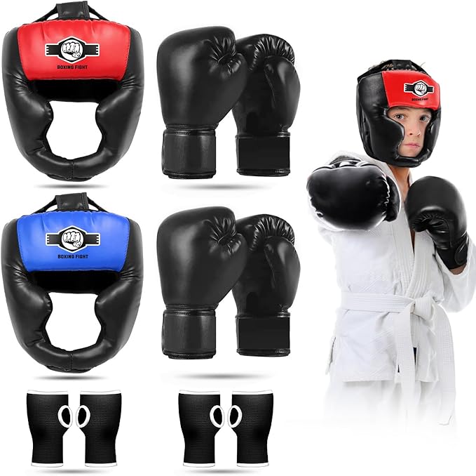 Sparring Head Guard with Gloves - Boxing Safety Headgear for MMA, Kickboxing, Muay Thai & Boxing