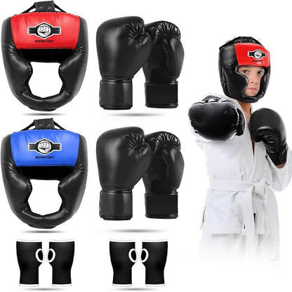 Sparring Head Guard with Gloves - Boxing Safety Headgear for MMA, Kickboxing, Muay Thai & Boxing