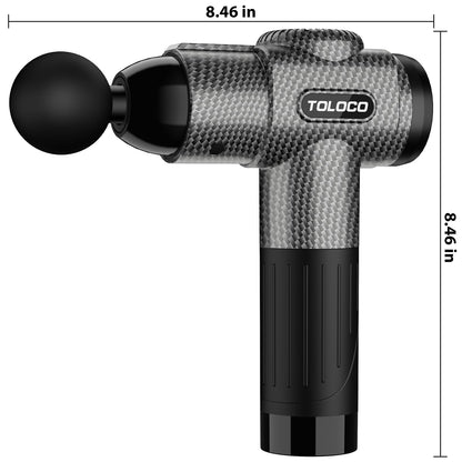 TOLOCO Massage Gun, Deep Tissue Back Massage for Athletes for Pain Relief, Percussion Massager with