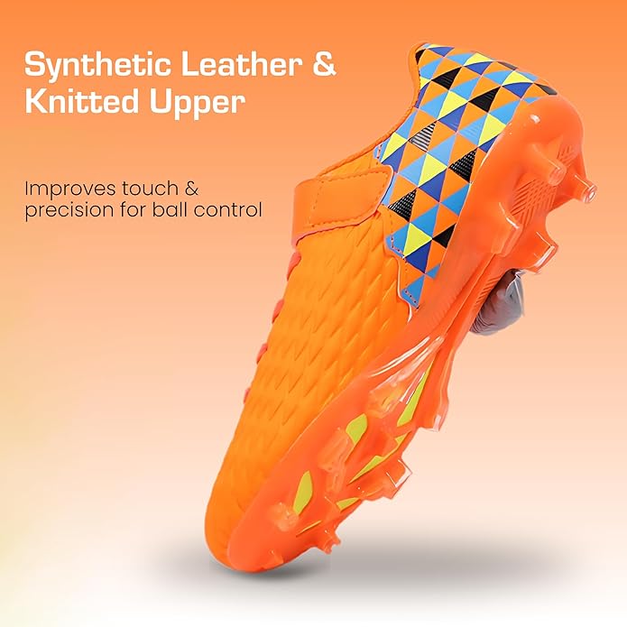Soccer Cleats for Kids & Youth | Lightweight Football Shoes for Firm Ground | Durable Girls & Boys
