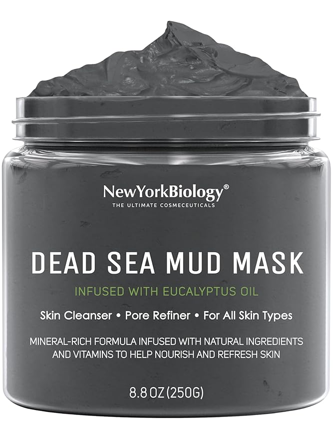 New York Biology Dead Sea Mud Mask for Face and Body | with Eucalyptus | Spa Quality Pore Refiner