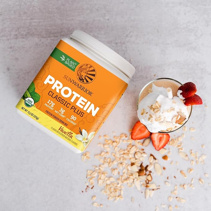 Vegan Organic Protein Powder Plant-Based | 5 Superfood Quinoa Chia Seed Soy Free Dairy Free Gluten