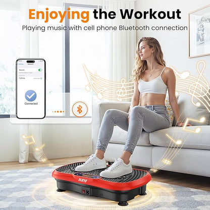 AXV Vibration Plate Fitness Platform Exercise Machine Vibrating Shaking Full Body Shaker Workout