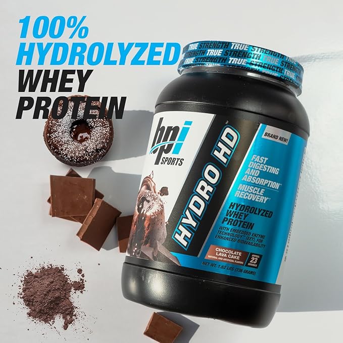 BPI Sports Hydro HD - 100% Hydrolyzed Whey Protein Powder - Muscle Growth, Recovery, 25g of