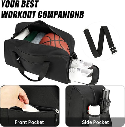 Searock 21 Inch Gym Bag with Shoe Compartment, Sports Duffle Bag for Travel, Carry On Duffel Bag