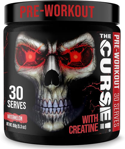 JNX SPORTS The Curse! Pre Workout Powder for Men & Women, Caffeine, Beta-Alanine, Creatine