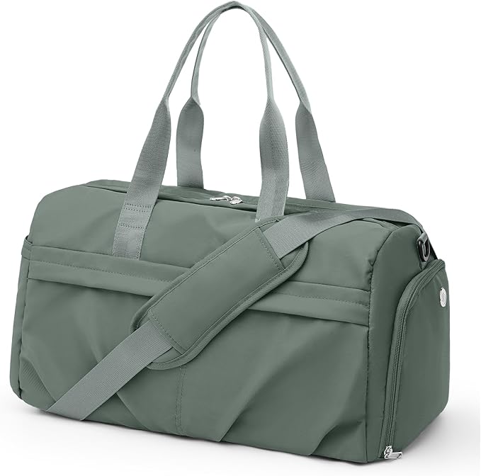 Gym Bag for Women Men with Shoe Compartment, Sport Duffel Bag, Waterproof Travel Weekender