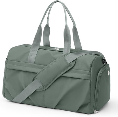 Gym Bag for Women Men with Shoe Compartment, Sport Duffel Bag, Waterproof Travel Weekender