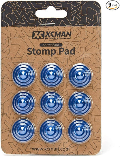 XCMAN 4 Layer-Cone Studs Dia 7.87 Inch Aluminum Snowboard Stomp Pad - 9pcs