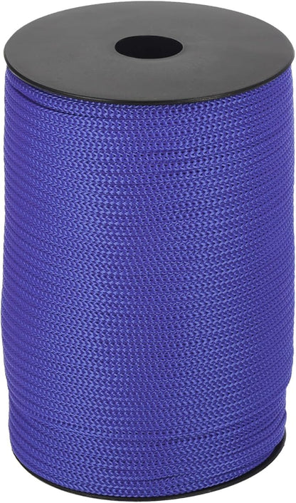 MECCANIXITY 5/32 Inch Polypropylene Rope Braided Ropes, 328ft Camping Rope Hollow Utility Cord for