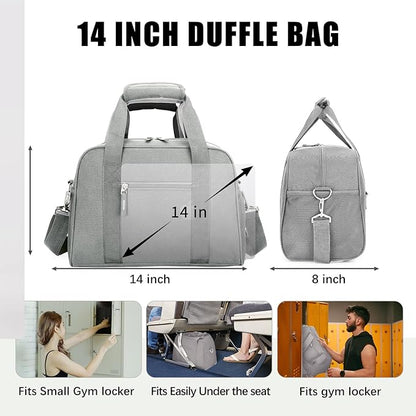 SeaRock 14 inch Small Gym Bag, Mini Duffel Bag for Women & Men, Carry On Lightweight for Travel