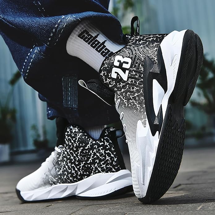 Boys Basketball Shoes Breathable Indoor Athletic Shoes Youth Outdoor Fashion Sneakers Comfortable