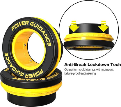 POWER GUIDANCE 50mm Barbell Clamps Barbell Collars, Quick Release Weight Olympic Barbell Clips for