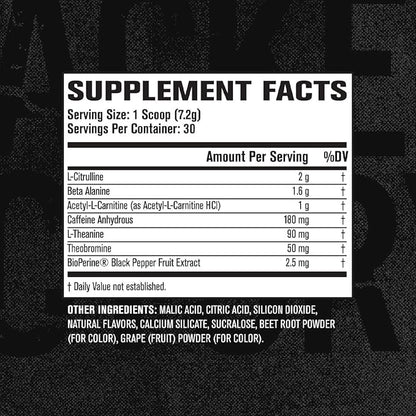 Jacked Factory NITROSURGE Shred Pre Workout Supplement - Energy Booster, Instant Strength Gains