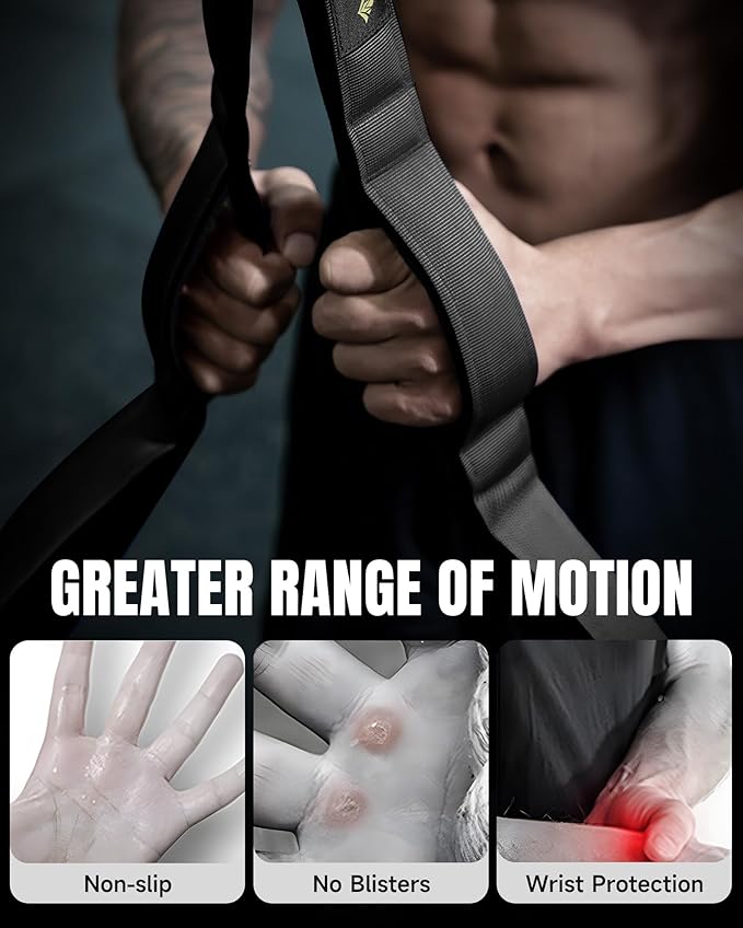 MANUEKLEAR Tricep Rope Cable Attachment Handles, Greater Range of Motion, Tricep Pull Down Rope for