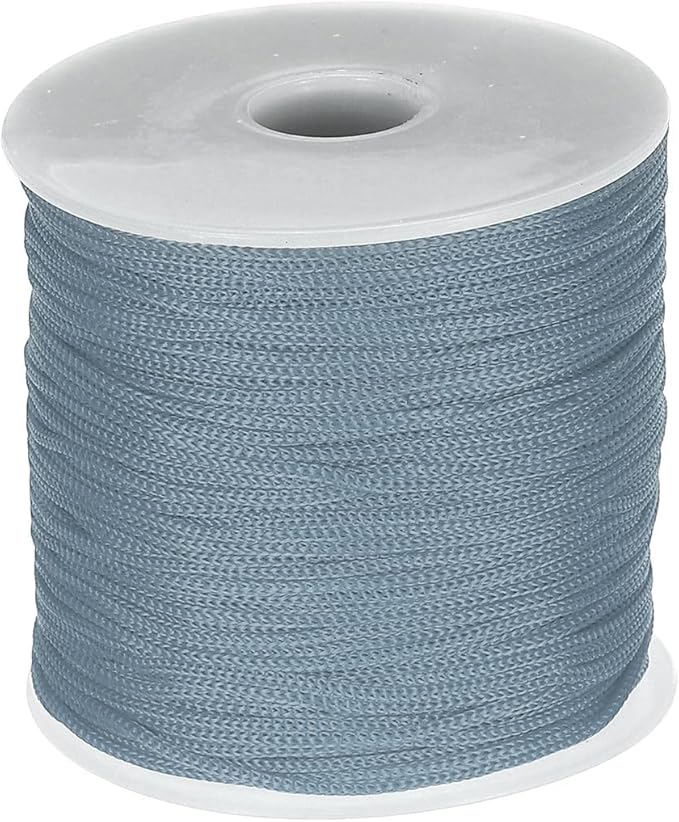 MECCANIXITY 1/16 Inch Polypropylene Rope Braided Ropes, 328ft Nylon Rope Hollow Utility Cord for
