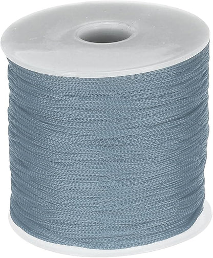 MECCANIXITY 1/16 Inch Polypropylene Rope Braided Ropes, 328ft Nylon Rope Hollow Utility Cord for