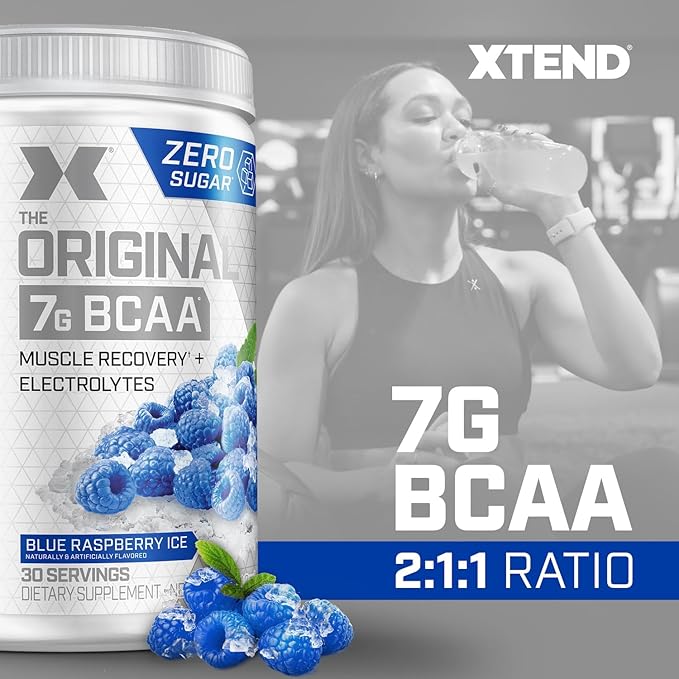 Xtend XTEND Original BCAA Powder 7g BCAA and 2.5g L-Glutamine, Sugar Free Post Workout Muscle