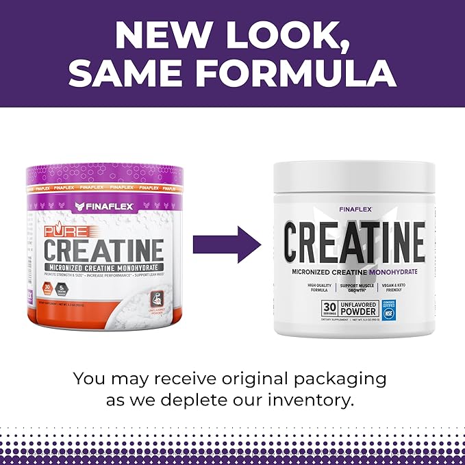 FINAFLEX Pure CREATINE, Unflavored - 5.3 oz - Promotes Muscular Strength, Size & Performance - 100%
