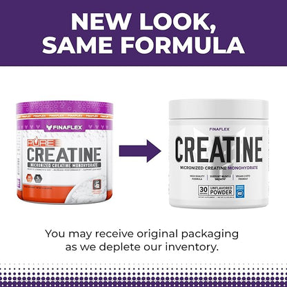 FINAFLEX Pure CREATINE, Unflavored - 5.3 oz - Promotes Muscular Strength, Size & Performance - 100%