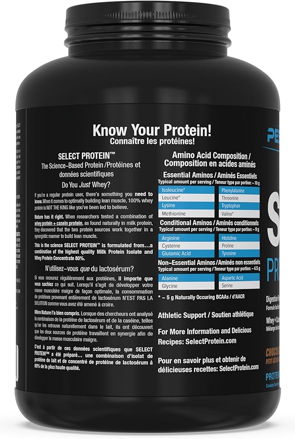PEScience Select Protein Powder, Whey and Casein Blend, Clean Protein Powder for Women and Men, Low