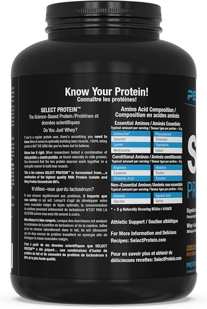 PEScience Select Protein Powder, Whey and Casein Blend, Clean Protein Powder for Women and Men, Low