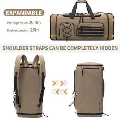Bosstin Gym Bag for Men & Women,45L Travel Duffle Sports Duffel Bag Gym Weekender Overnight