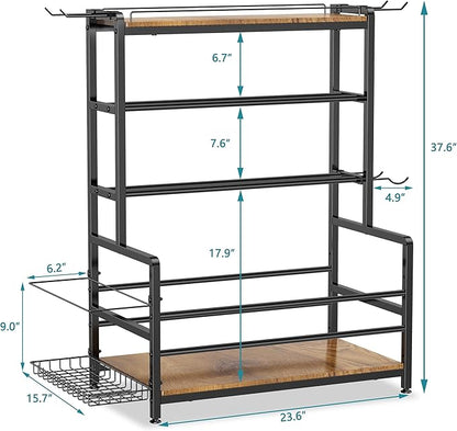 Gym Home Equipment Weight Rack – 3‑Tier Workout Storage Stand for Dumbbells & Kettlebells, Medicine