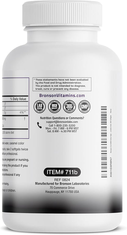 Bronson CLA 3000 Extra High Potency Supports Healthy Weight Management Lean Muscle Mass
