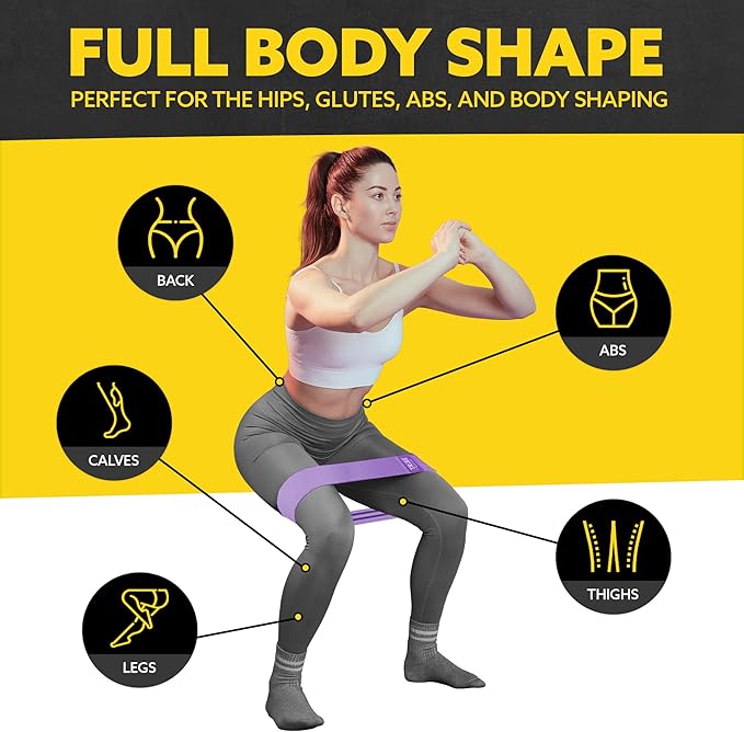 Fabric Resistance Bands for Legs - Workout Bands Resistance Bands for Men and Women - Booty Bands