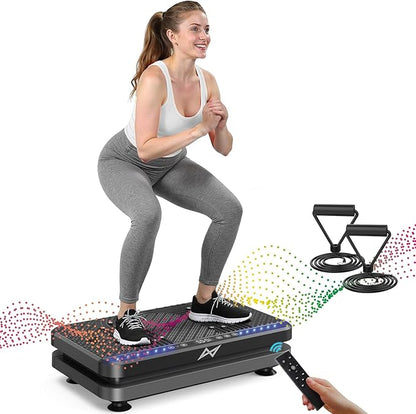 AXV Vibration Plate Fitness Platform Exercise Machine Vibrating Shaking Full Body Shaker Workout