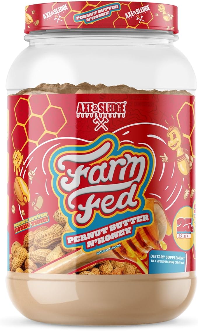 Axe & Sledge Farm Fed 100% Whey Protein Isolate | 25g Protein | Low Carb, Low Sugar, Gluten Free |