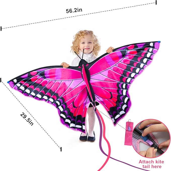 TOY Life Kites for Kids Ages 4-8 8-12, Large Butterfly Kites for Adults and Toddlers Age 3-5