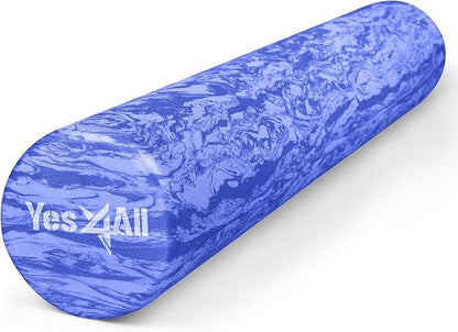 Yes4All EVA Firm Foam Roller for Back - Round Back Roller for Exercise, Yoga & Pilates 12/18/24/36