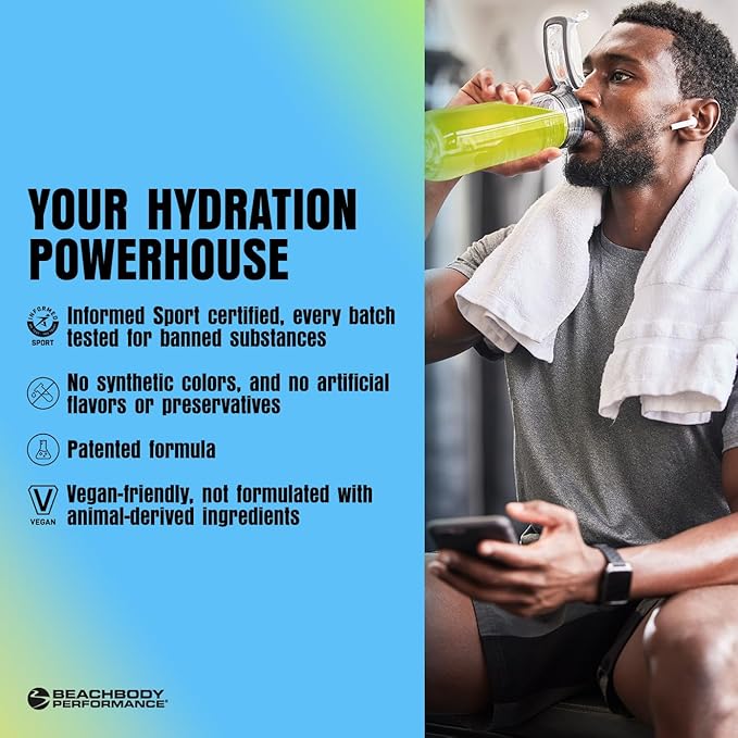 BODi Hydrate Performance Hydration Supplement, Quercetin Enriched Electrolyte Powder, 4 Key