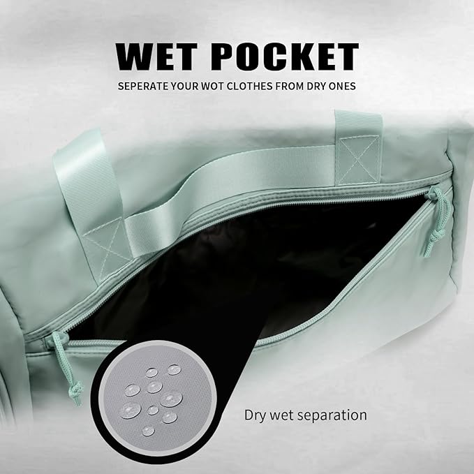 Weekender Duffel Bag with Shoe Compartment And Wet Pocket-Luggage Everyday Overnight Bag for Men