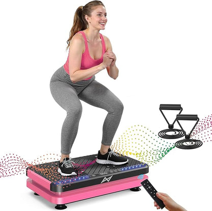 AXV Vibration Plate Fitness Platform Exercise Machine Vibrating Shaking Full Body Shaker Workout