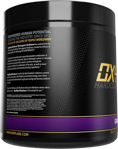 EHP Labs OxyShred Hardcore Super Dosed Pre Workout Powder - Preworkout Powder with L Glutamine &