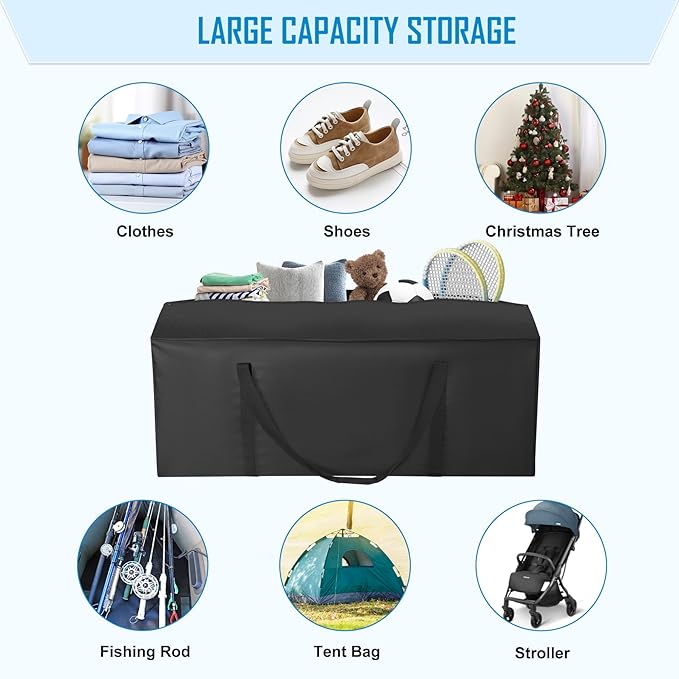 Sports Duffle Bag 42IN Extra Large Travel Duffel Luggage Bag with Upgrade 2-way Lockable Zippers