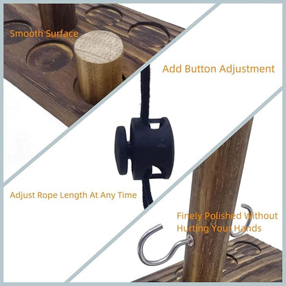 Board Games for Indoor/Outdoor Family & Party Fun - Ring Toss Game Set with Easy Assembly, Perfect