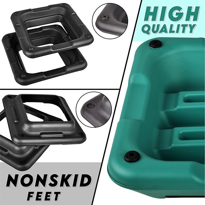 Yes4All 16"x16" Adjustable High Step Aerobic Platform with 4 Risers, Height-Adjustable