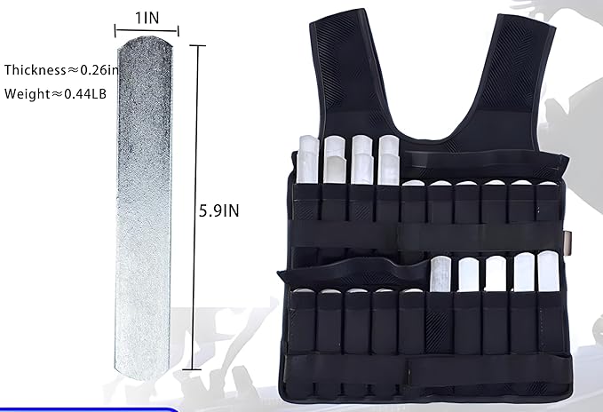 Weight Vest Plates, Adjustable Steel Weighted Plates For Vest, Round Head Strength Training Plates